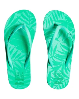 Billabong Dama Flip Flops Tropical Green C9FF12BIP2-4992