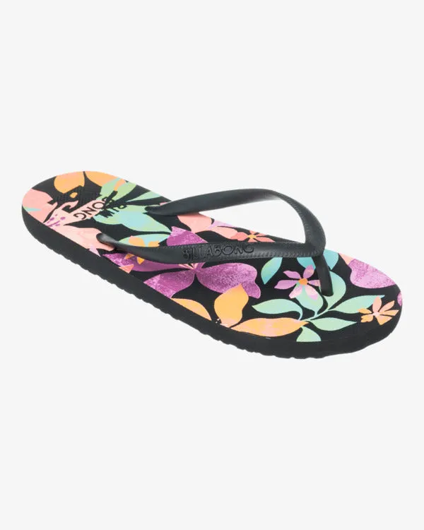 Billabong Women's Dama Flip Flops Night Tropical EBJL100006-BQT0