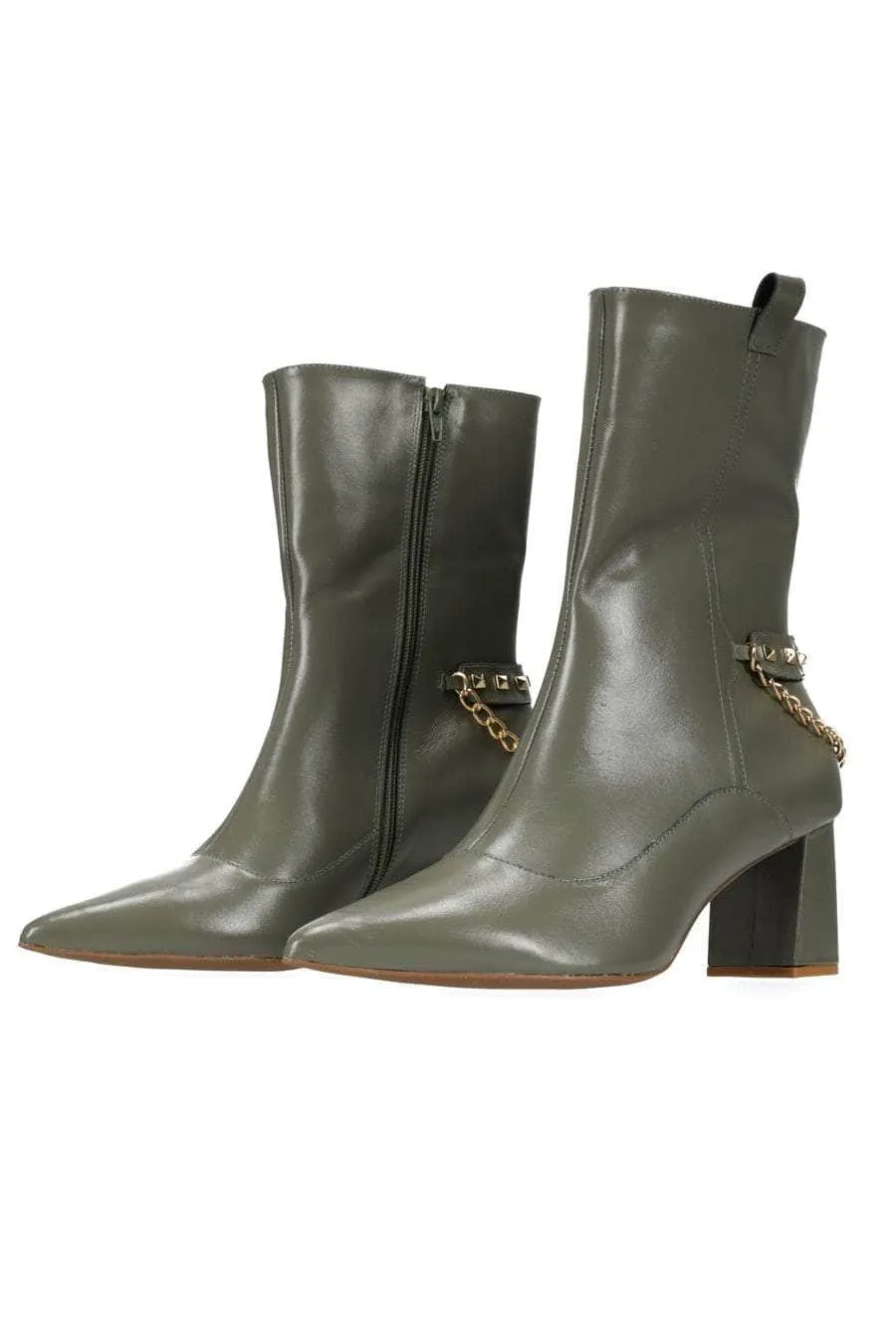 Charlotte Mid Boot Khaki