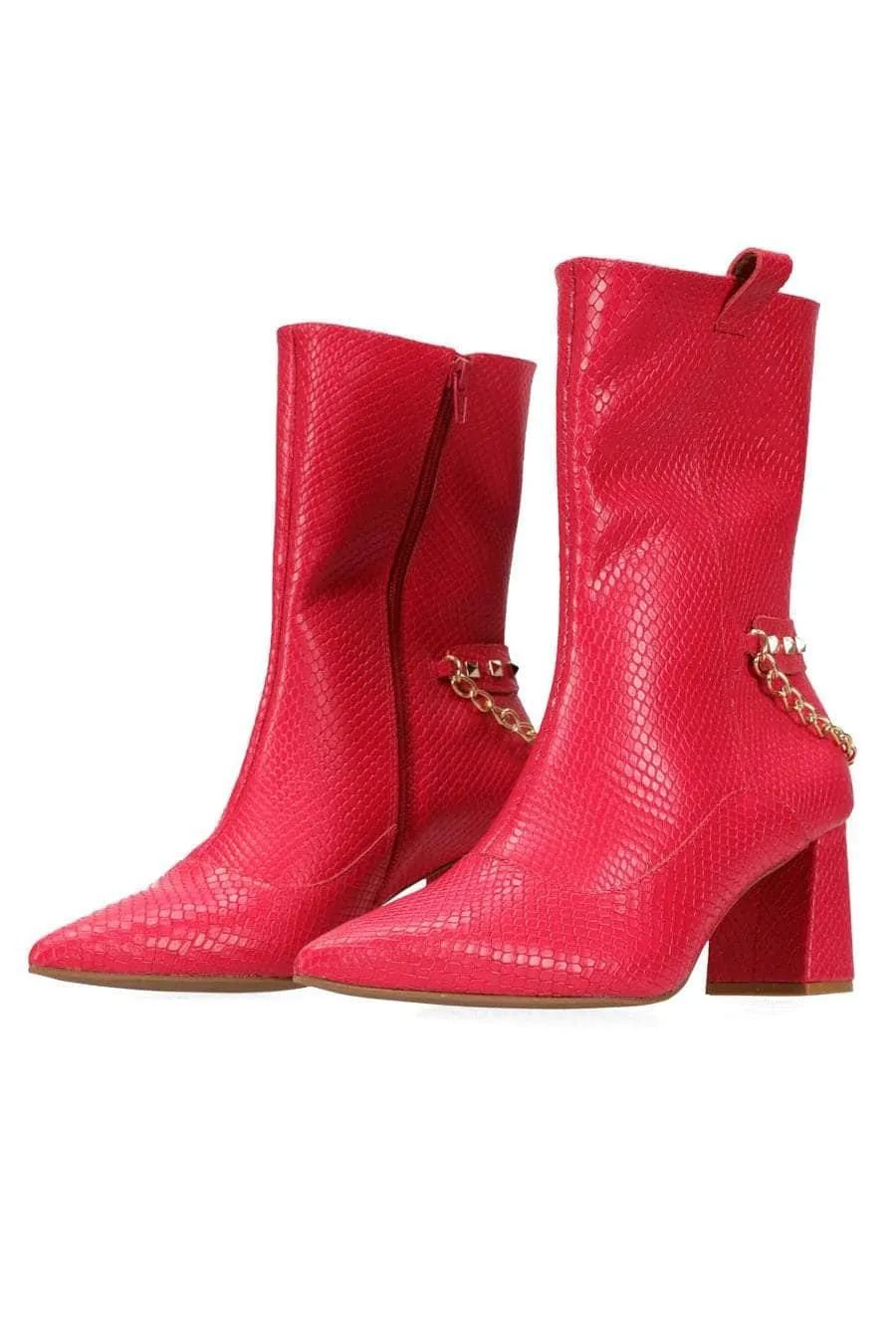 Charlotte Mid Boot Raspberry