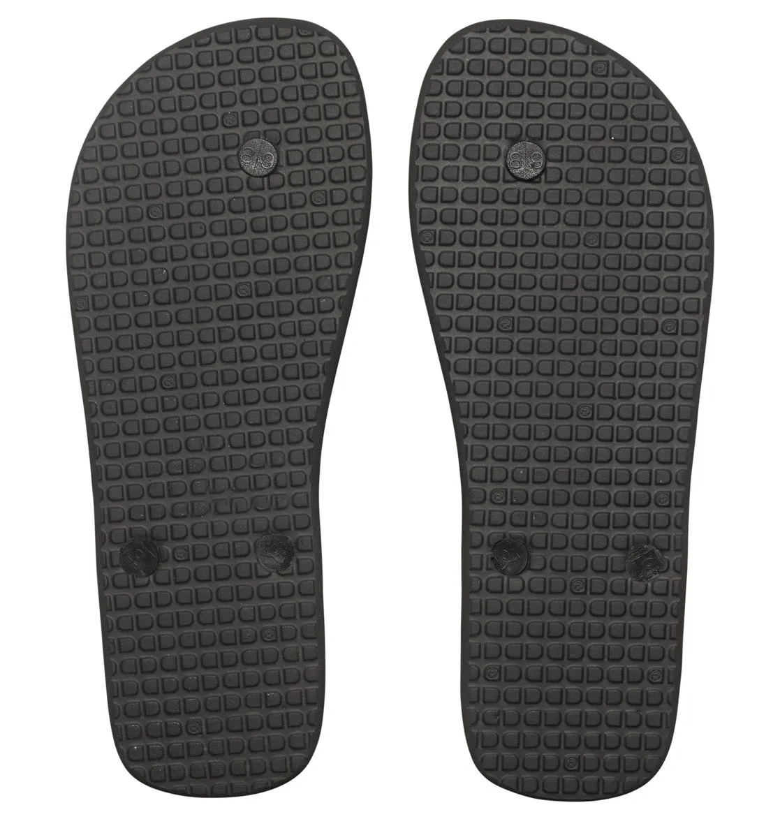 DC Men's Spray Flip Flops Black/Black/White ADYL100080-BLW
