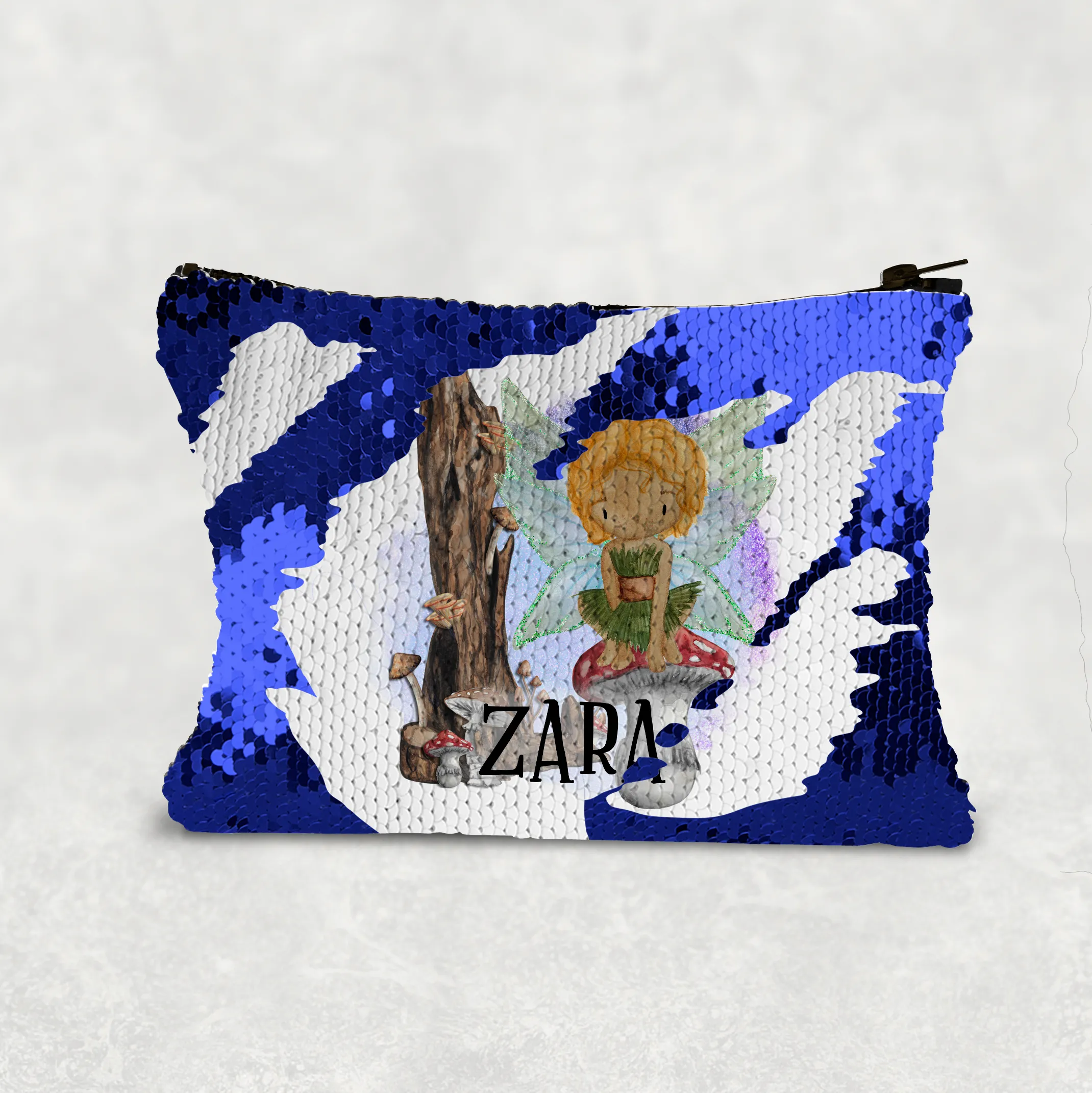 Fairy Toadstool Sequin Personalised Bag