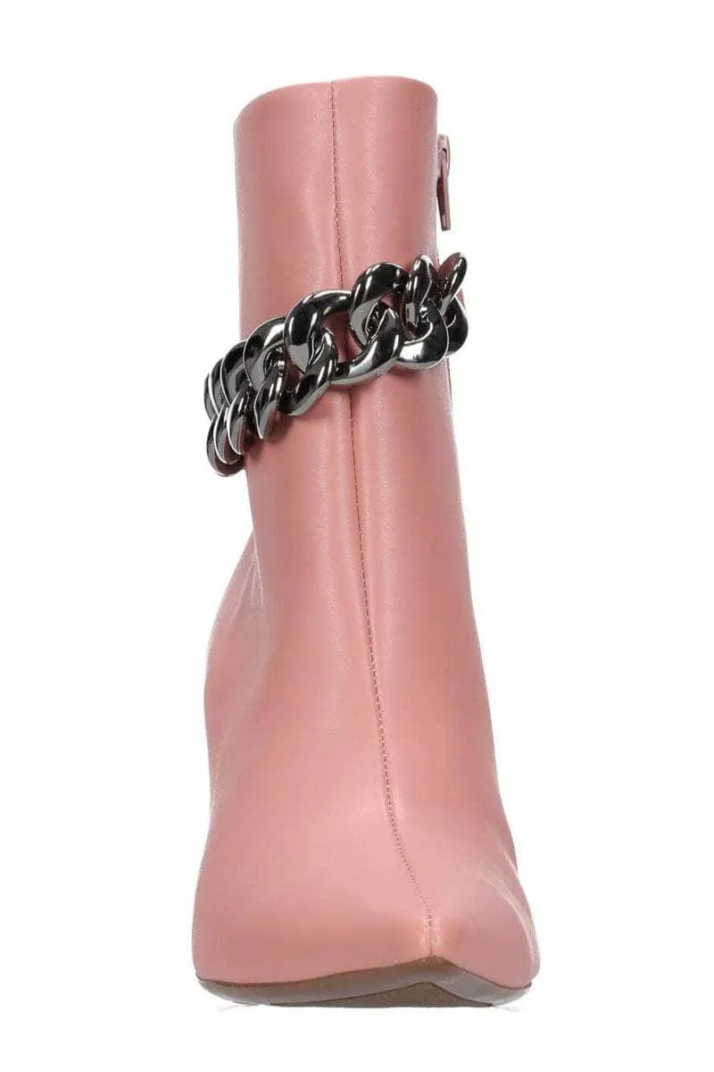 Jade Boot Pink/Brushed Metal