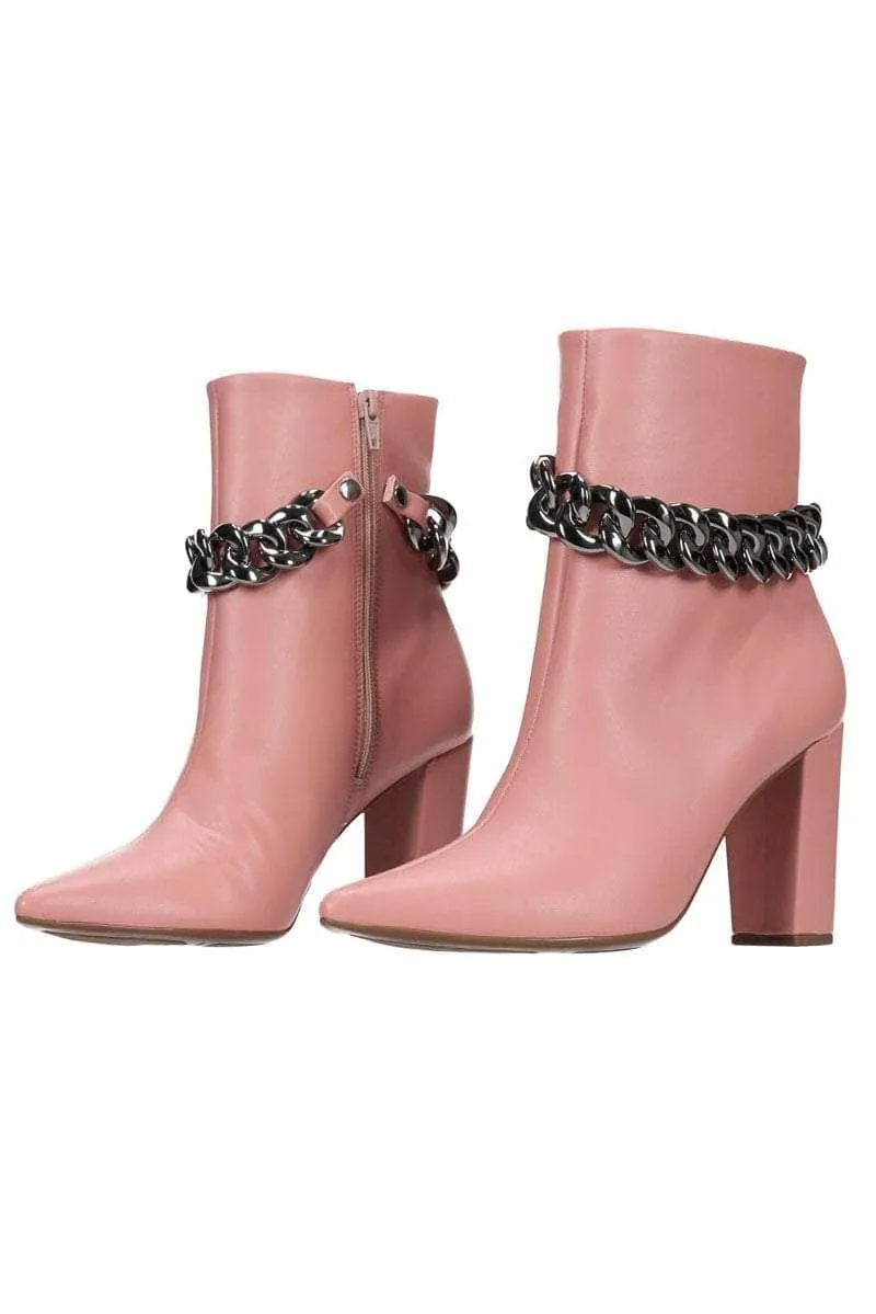 Jade Boot Pink/Brushed Metal