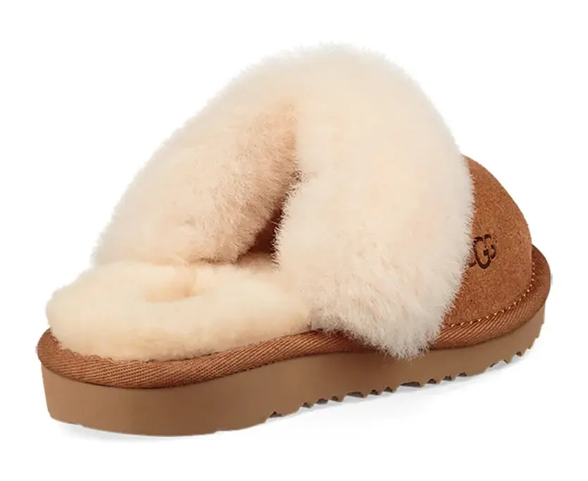 Kids’ UGG Cozy II – Soft & Fluffy Slip-On Slipper for Indoor & Outdoor Wear