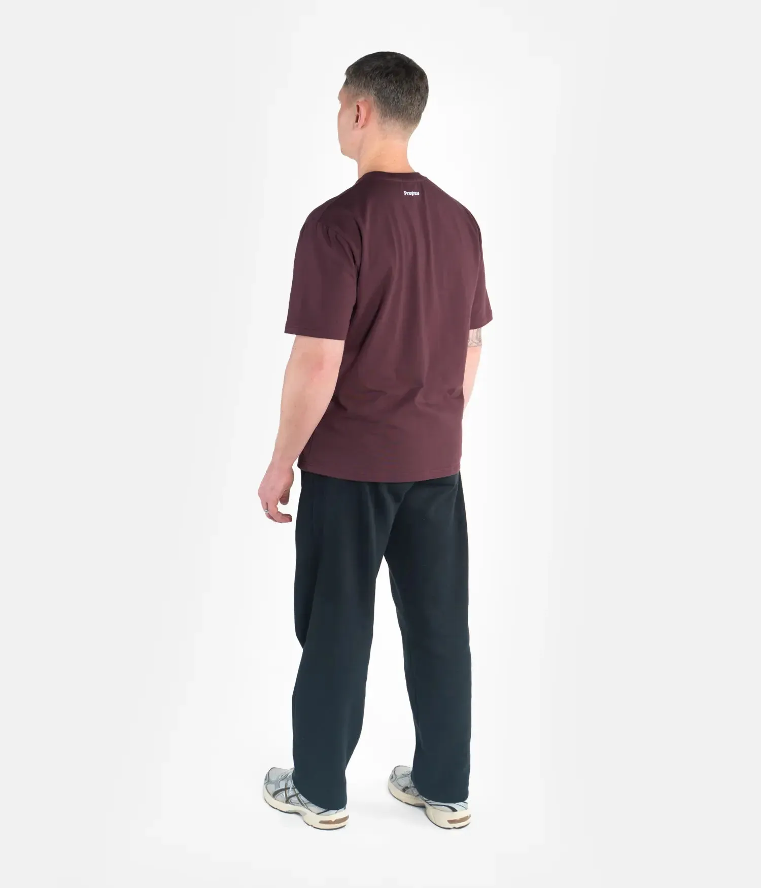 Progress Oversized Tee - Maroon