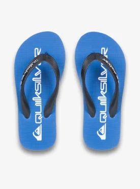 Quiksilver Kids' Java Wordmark Flip Flops Blue AQBL100260-BYJ1