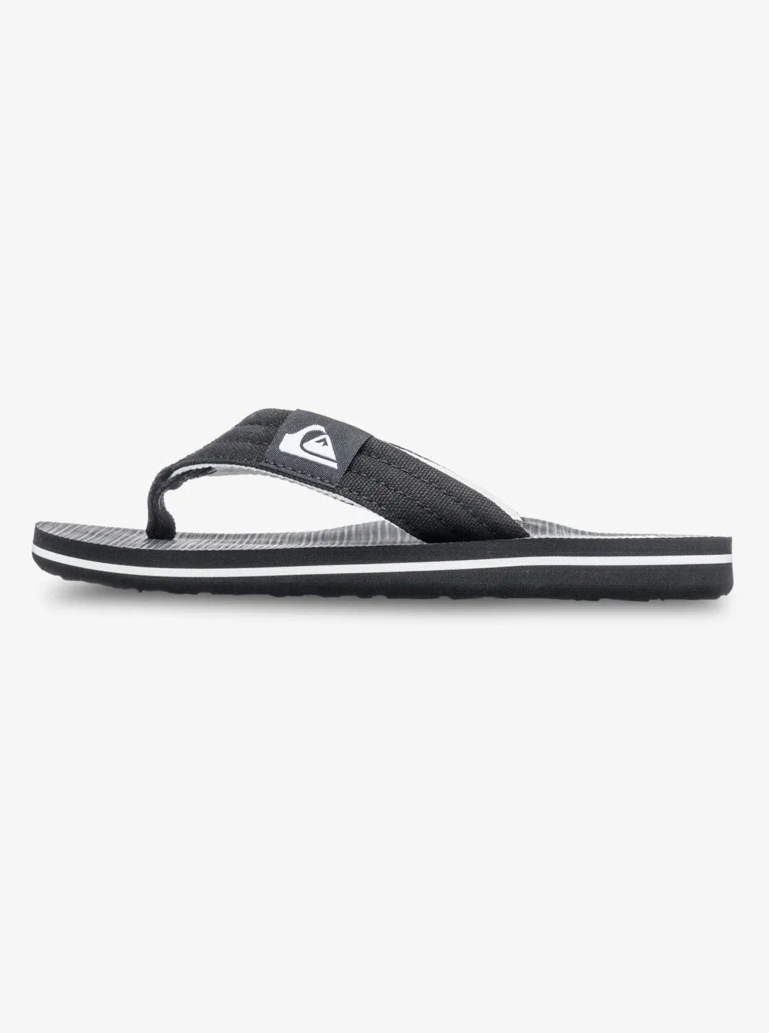 Quiksilver Kids' Molokai Layback Flip Flops Black Connect AQBL100591_KVJ8