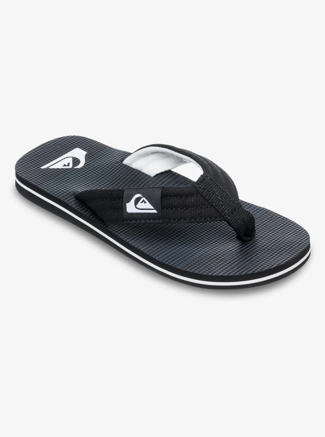 Quiksilver Kids' Molokai Layback Flip Flops Black Connect AQBL100591_KVJ8