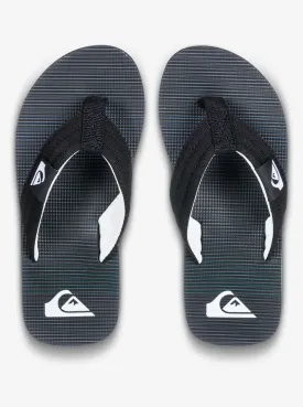 Quiksilver Kids' Molokai Layback Flip Flops Black Connect AQBL100591_KVJ8