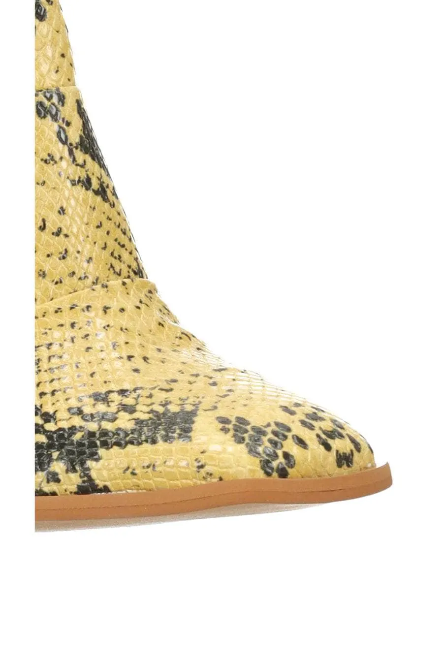 Rocco Boot Mustard Snake