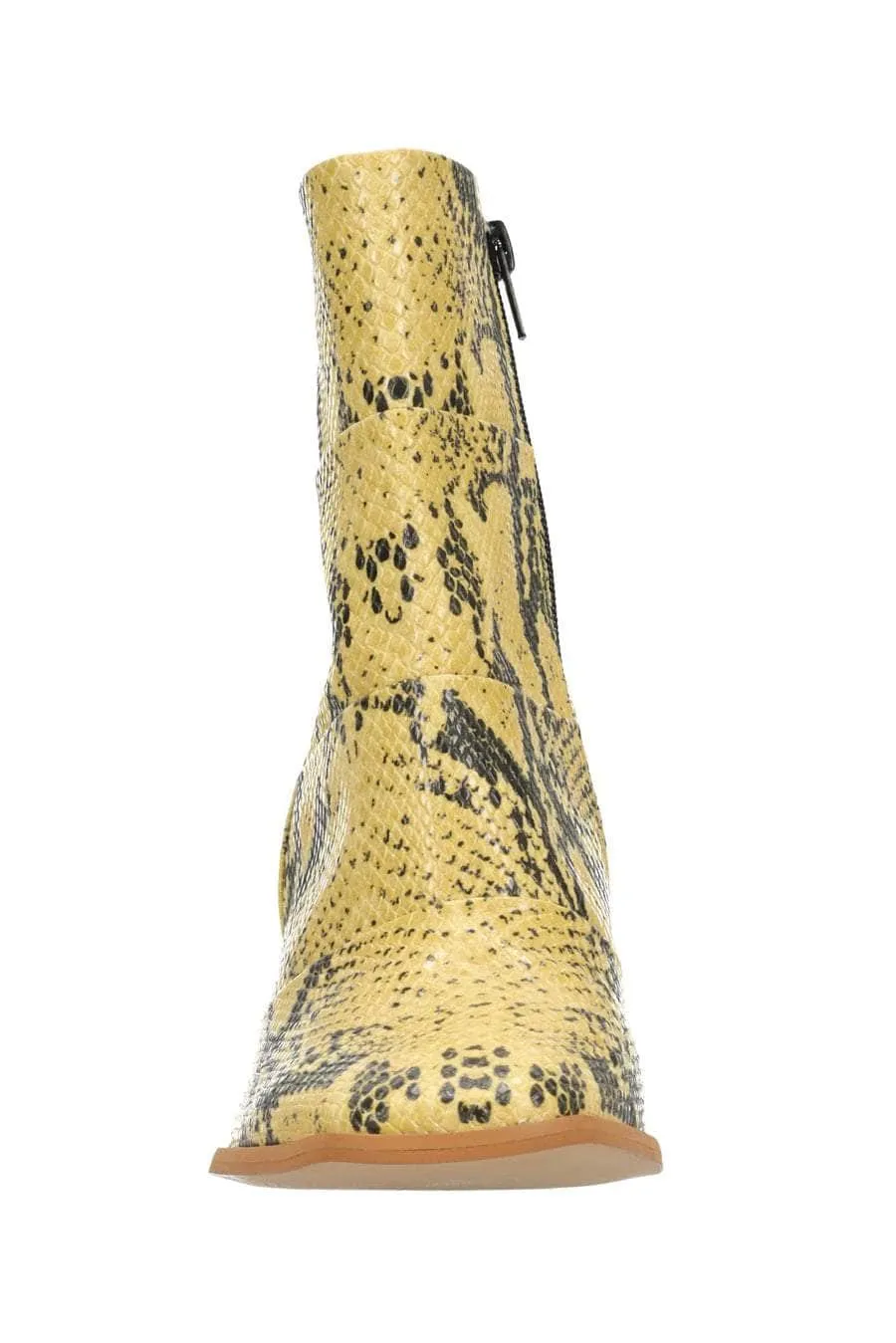 Rocco Boot Mustard Snake